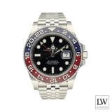 Rolex GMT-Master II 126710BLRO stalen horloge met Pepsi bezel en Jubilee band.