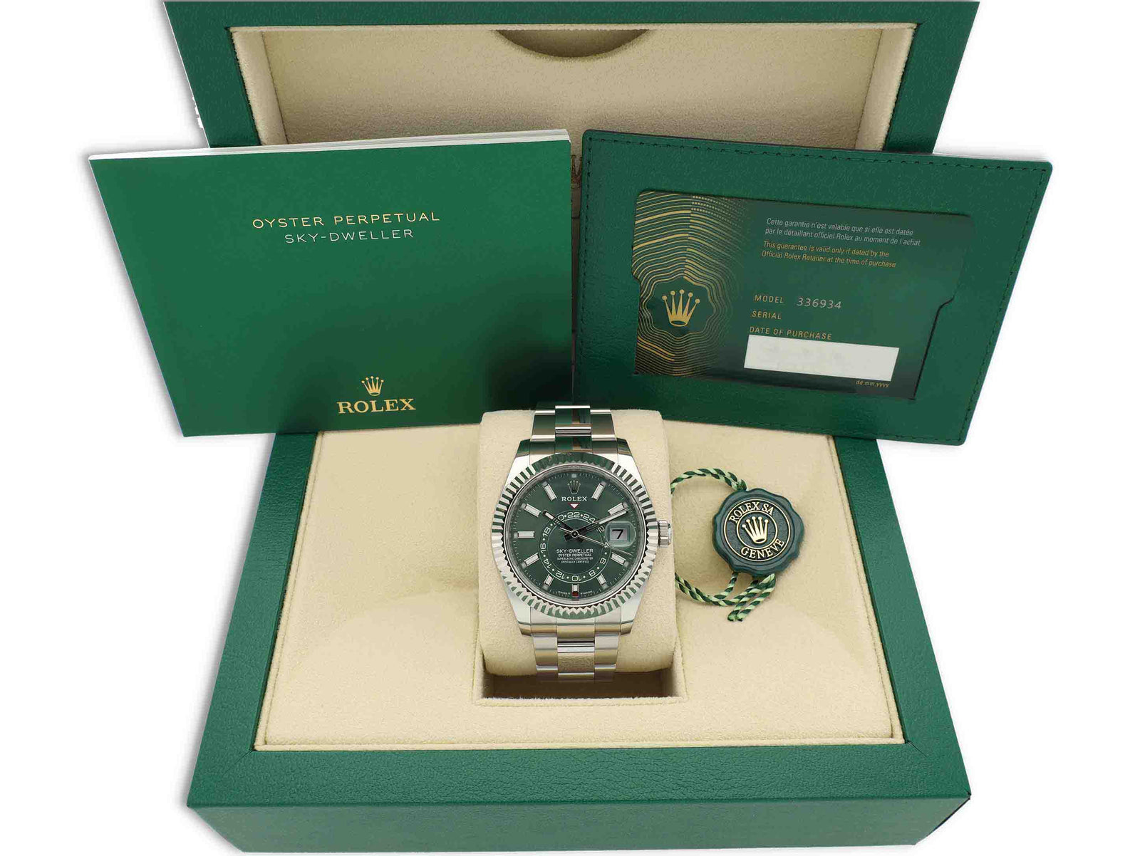 Rolex Sky-Dweller | 336934 | Rolex kopen | Unworn | Groene